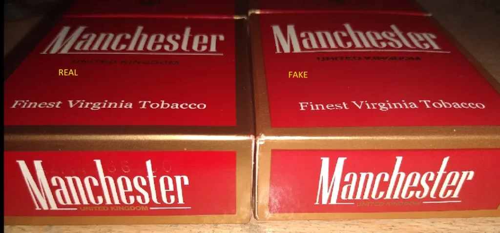 How to spot fake manchester cigarettes?